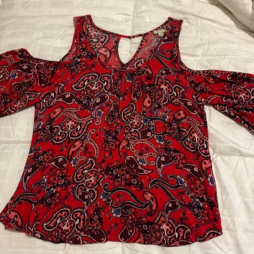 Cold shoulder blouse